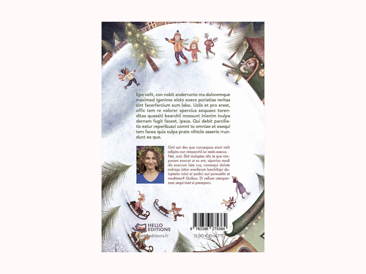 Livre contes de noël, quatrième de couverture